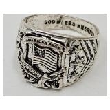 God Bless America Ring Sz. 12