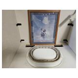 Collapsable Laundry Basket  & Picture