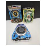 JWIN CD Player w/Head Set & 2 Head Phones