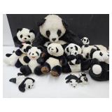Large Lot of Panda Plush