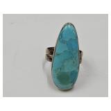 JTV Stelring Silver Turquoise Sz. 8