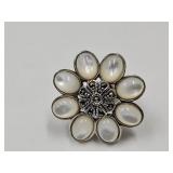 JTV Sterling Mother of Pearl RIng Sz. 6