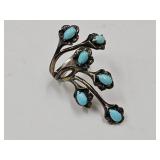 JTV Sleeping Beauty Turquoise Sterling Silver Sz.8