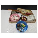 Vintage Compact, Dresser Mirror, Perfume Bottle +