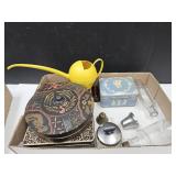 Japan Wooden Ware, VTG Tins, MCM Waterer+