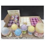 Candle Lot, Easter Egg Candles, Yankee Votives +