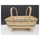 Longaberger Cradle Basket  13 x 19 x 9" h
