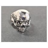 New Stainless Steel Skull Ring Sz 13