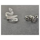 New Silver Plated Adjustable Rings
