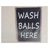 New Golf Metal Sign 8" x 12"