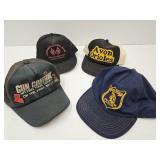 Vintage  Trucker Hats Police, Gun Control +