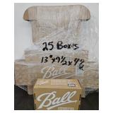 25 New Shipping Boxes W BALL 13.5 x 9.5 x 4.5