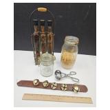 Ice Cream Scoop, Bells, Bottles, Jars