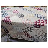 Hand Stitched Antique Quilt Top  70 x 82"
