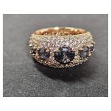 10KG Over Jewelers Bronze Onyx Ring Sz 6