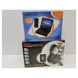 Portable DVD/CD Player & Wireless Headphones