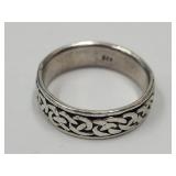 Sterling Silver Ring SZ 9  5G