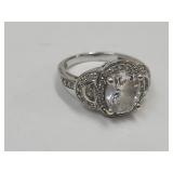 Sterling Ring SZ 5 With CZ 4.36 g
