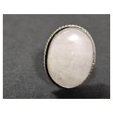 .925 Silver Quartz Ring Size 8.5