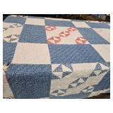 58"x78" Vintage Hand Made Quilt