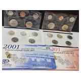 2001 D & P US MINT UNC Coin Set
