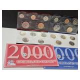 2000 US Mint UNC Coin Sets P & D