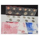 1999 US Mint UNC Coin Sets D & P