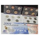 2001 D & P US MINT UNC Coin Set