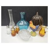 Lot of Nice Vintage Glass Ware Amber Shakers++