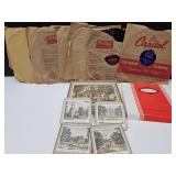 Vintage Victor Records & Pimpernel Coaster Set