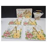 Maxcera Easter Rabbit Bunny Dishes
