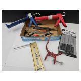 Screwdrivers, Caulking Gun Hand Tools Lot