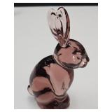 Vintage Glass Bunny Rabbit 5 1/4" h