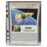 VOSTOK 2 Parachute Sample USSR Station M1R Pin Bad