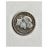 1910 Silver Barber Dime