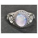 New .925 Silver Starry Night Ring Sz 9