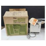 NOS ?  Usico Can Opener Sharpener with Box Dusty