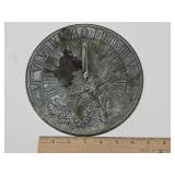 Vintage Brassbell IND Sun Dial Hummingbird 8" w