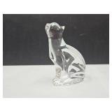 Waterford Crystal Curious Cat  5" HIGH