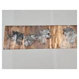 Aluminum Slag  Art  6 x 18.5"