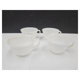 4 Vintage  Swirl Fire King Cups