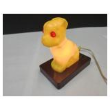 Vintage Cool Night Light with Plastic Dog Works!