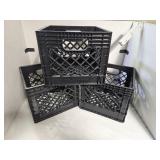 3 Prairie Farms Plastic Milk Crates