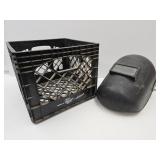 Welding Helmet & Milk Crate