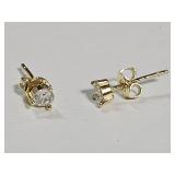 10 KG Over Sterling Silver Moissanite Stud Earring