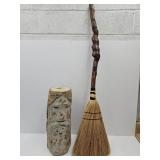 Witches Broom  50" l & Chain Saw Art 19.5"h