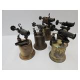 Collection Lot Vintage Lot of Brass Hand Torches