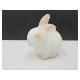 Fenton Handpainted & Signed Glass Bunny 3.5" L