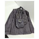 Leather Sz. S Purple Jacket, Purse, & Tote