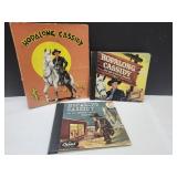 Hopalong Casidy Books w Records & Notebook
